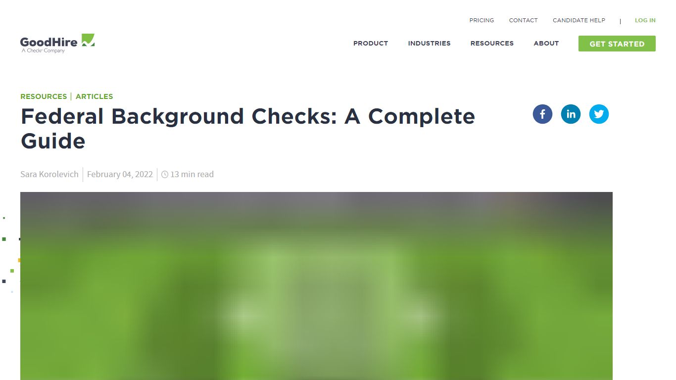 Federal Background Checks | GoodHire
